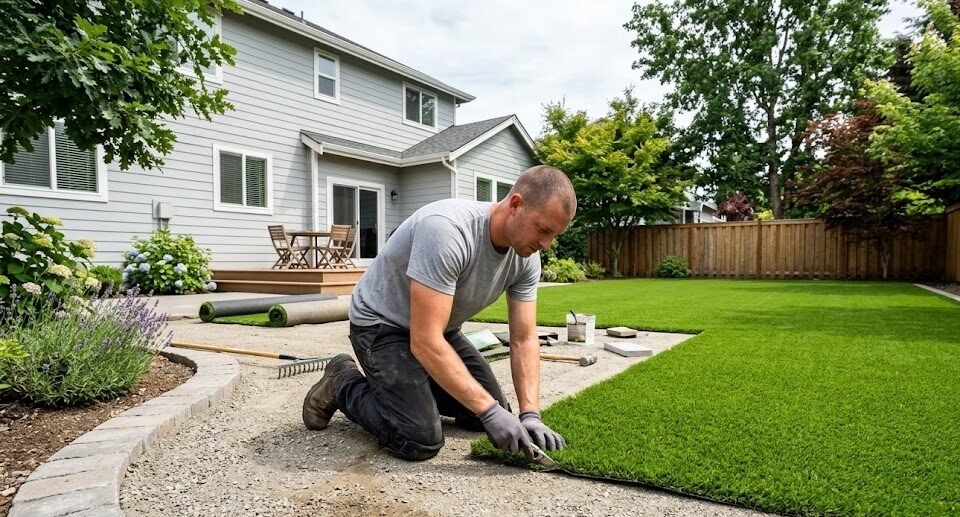 Choosing Turf and Infill for a Concrete Install
