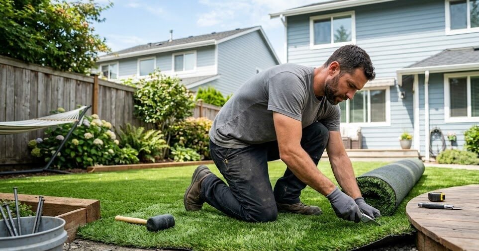 How KS Solutions Installs Turf Over Concrete in Central Florida